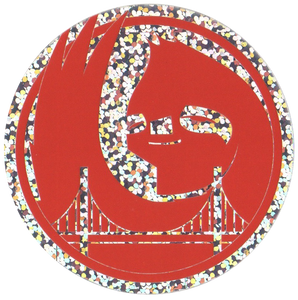 Bridge Sloth Sticker (Red) {10-PACK}